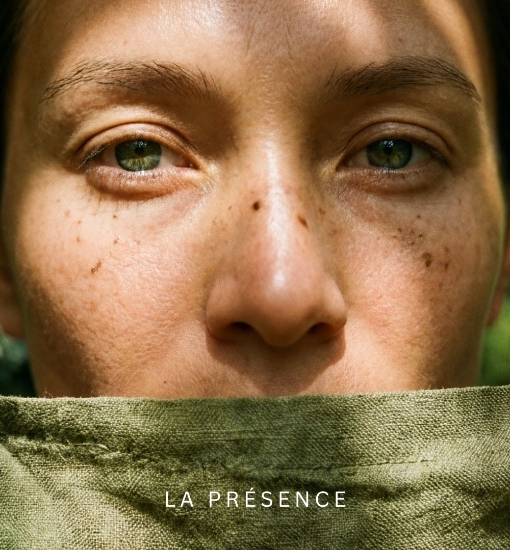 Portrait d'une productrice dans une plantation de café
